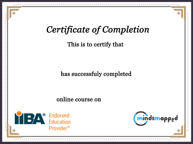 Certificate – IIBA | MindsMapped