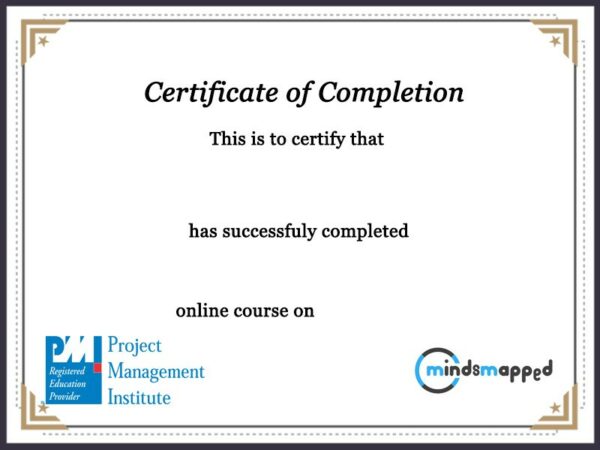 Certificate – PMI | MindsMapped